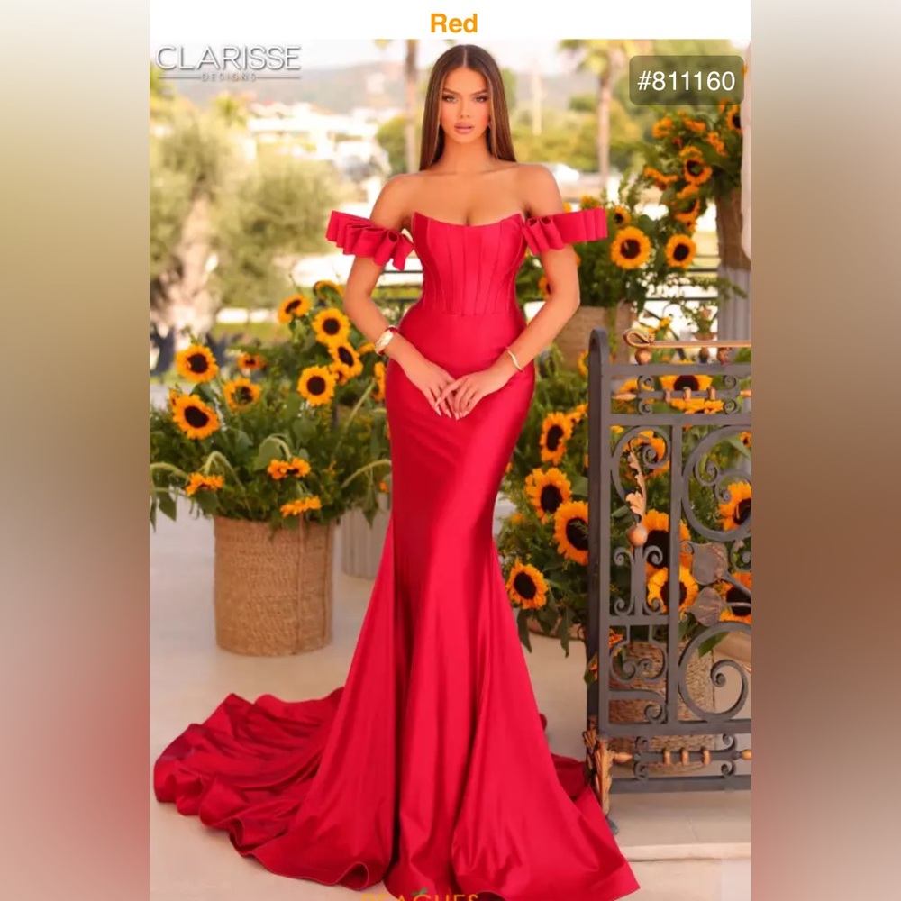 Clarisse Red Prom Dress